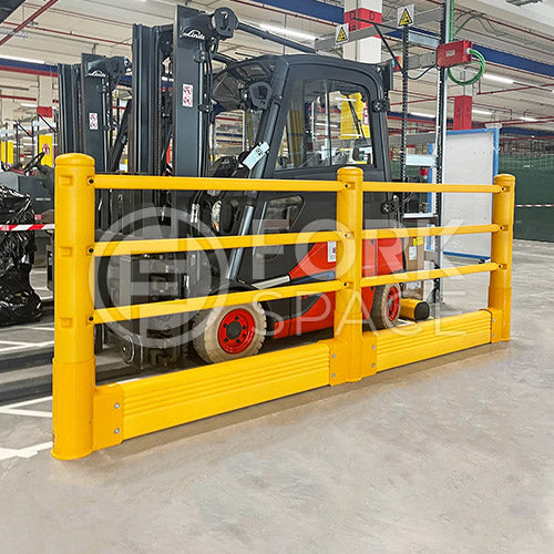 Safestop Pedestrian with Ground Barrier