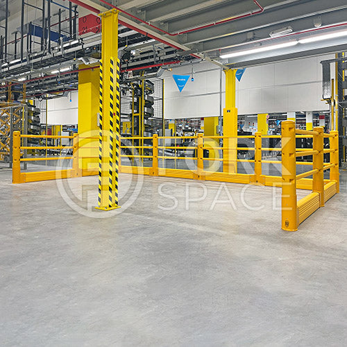 Safestop Pedestrian with Ground Barrier