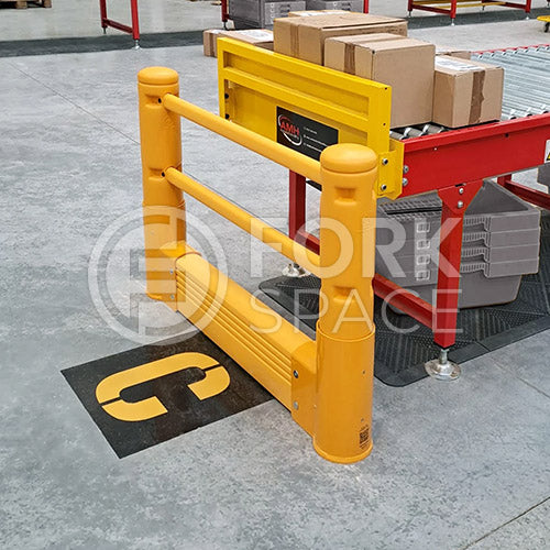 Safestop Pedestrian with Ground Barrier